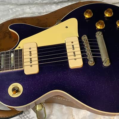 NEW! Gibson Custom Shop Murphy Lab '56 Les Paul Dark Purple SPARKLE Top Reissue - Ultra Light Aged - 8.8 lbs - Authorized Dealer - G05466 image 6
