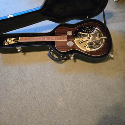 Regal RD-56 Artist Series Roundneck Resonator - Black Lightning image 2