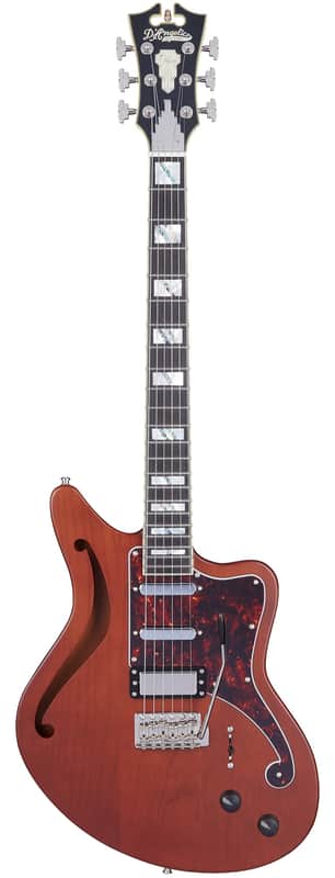 D'Angelico Deluxe Bedford SH Matte Walnut w/Case image 1