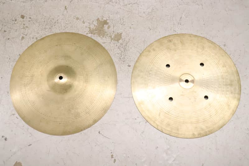 Zildjian 14" A. Avedis Quick Beat Hi Hat Cymbals Vintage 1970's #2 image 1