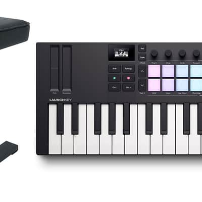 Novation LAUNCHKEY MINI 37 MK4 37-key MIDI Ableton Keyboard Controller+Bench image 1