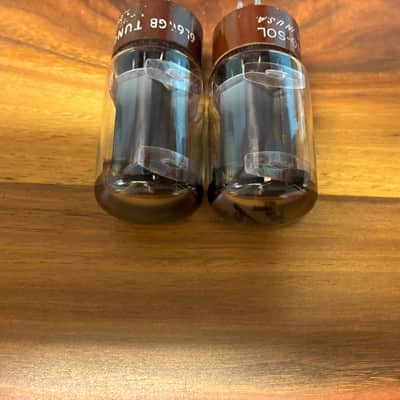 Matched Pair Tung Sol JAN 5881 6L6WGB tubes test NOS image 3
