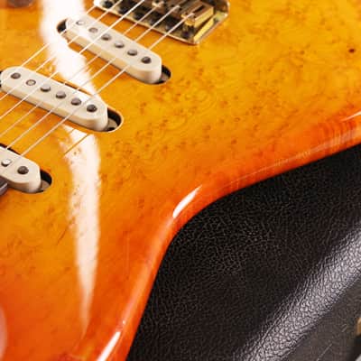 1983 Charvel San Dimas Birdseye Maple Body Sunburst image 9