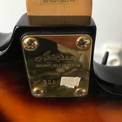 1993 Aria Pro II Strat Sunburst Maple top left handed image 20