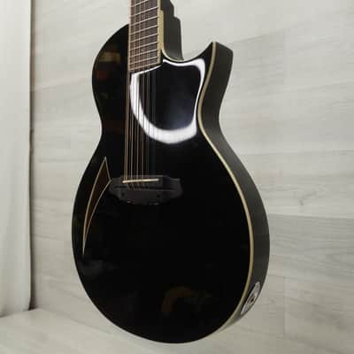 Used LTD TL-12 Acoustic Guitar Black image 5