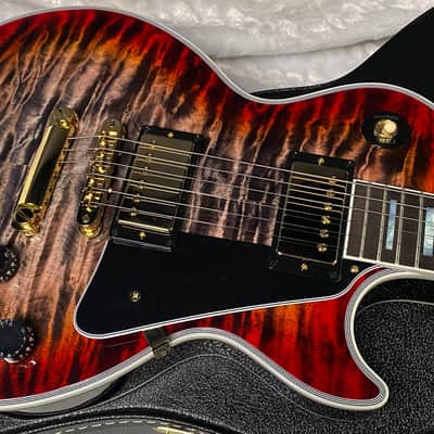 NEW! Gibson Dealer Select Custom Shop Les Paul Custom Monster Quilt - Pearl Black Burst - Authorized Dealer - WOW! 10lbs - G07377 image 1