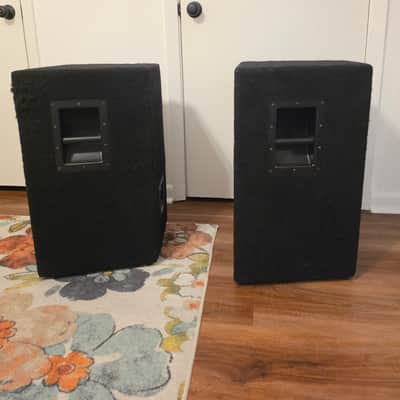 Pair of Yamaha A15 2-Way 800-Watt 15" Passive Loudspeaker 2010s - Black with Stands image 4