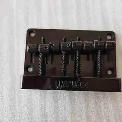 Black Warwick 4 String Bass Guitar Bridge image 2
