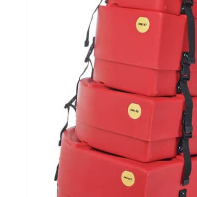 Hardcase Drum Case Set HROCKFUS3-RED image 9