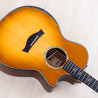 2022 Taylor Custom Grand Auditorium Acoustic Electric Guitar Adirondack Spruce + Mahogany image 10