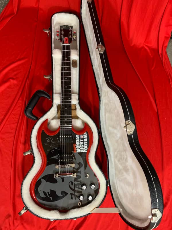 One Of A Kind SIGNED Hank Williams Jr Gibson SG Custom Monday Night Football image 1