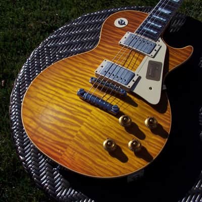 2015 Gibson Collectors Choice #33 60 Les Paul Jeff Hanna Burst True Historic Big Time  Wavy Top image 2