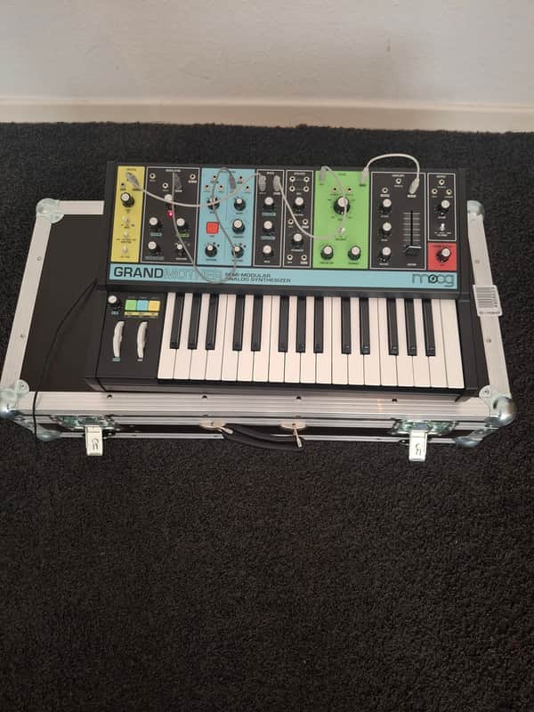 Moog Grandmother 32-Key Semi-Modular Analog Synthesizer 2018 - Present - Black / Multi-Colored Panel image 1