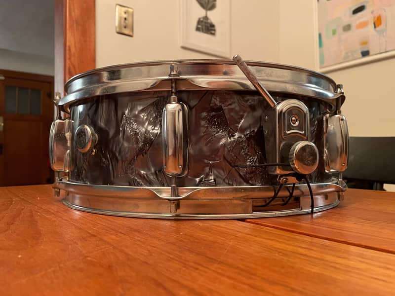 Refurbished Drum Mate (Tama)  MIJ 5 x 14 Snare in  Black Diamond Pearl image 1