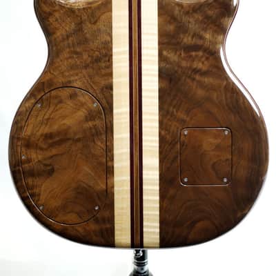 ALEMBIC SCSB4 Stanley Clarke Signature Deluxe Black Walnut Top & Purple LED 2016 image 2