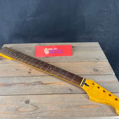 Real Life Relics Curly Flame Maple Rosewood Strat Stratocaster® Style Neck 22 Fret SMRFV22 #1 image 1