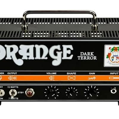 Orange Dark Terror Model DA15H 15 Watt Mini Tube Head Electric Guitar Amplifier image 1