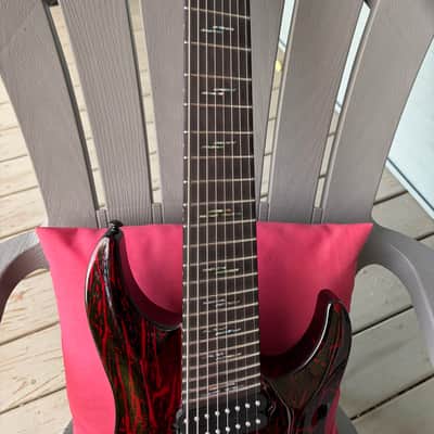 Schecter C-8 Silver Mountain Multiscale 2022 - Present - Blood Moon image 3
