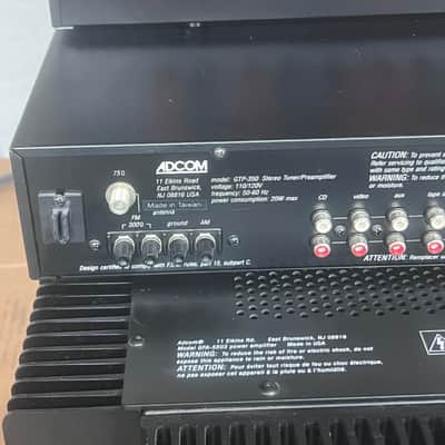 Adcom Adcom GTP 350 Pre & Adcom GFA 5503 Amp & Adcom GDS 6 speaker selector 1990-1999 - Black image 5