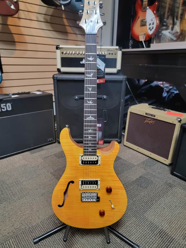PRS SE Custom 22 Semi-Hollow - Santana Yellow image 1