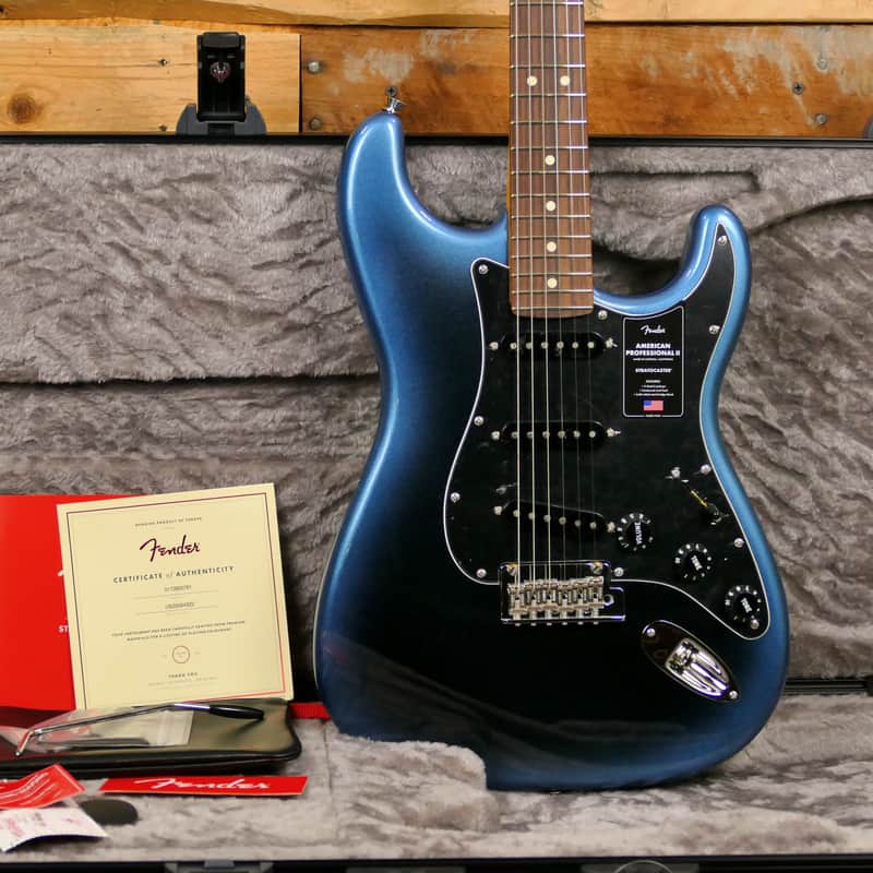 Fender American Professional II Stratocaster, Rosewood Fingerboard, Dark Night - 7# 12oz image 1