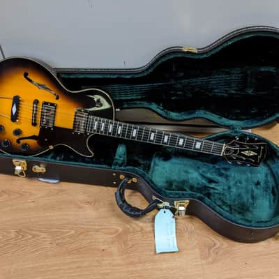 Seventy Seven Stork Jazz Antique Sunburst Semi Hollowbody Electric