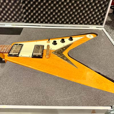 🔥2003 RARE🔥 Epiphone Korina Flying V ’58 Reissue~ Unsung Korea + Flight Case! image 4