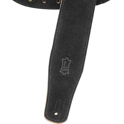 2 1/2" SUEDE LEATHER STRAP BLK