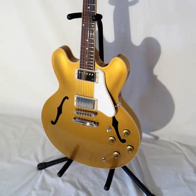 Gibson ES-335 Dot Plain Top 2013 Gold Unplayed image 5