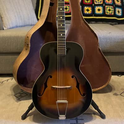 Kay/Harmony Old Kraftsman Archtop Guitar 1950’s-1960’s Sunburst W/Original Case image 3