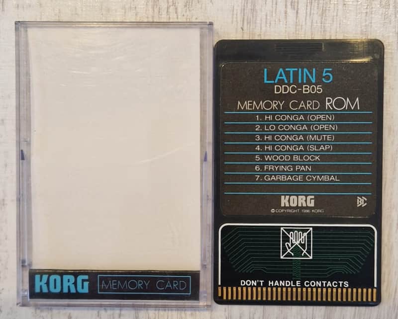 KORG DDD1 / DRM1 / DDD5 ROM card / DDC-B05 LATIN5 image 1