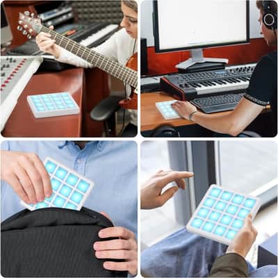 Pad Portable Wireless MIDI Controller 16 Pads Suitable Percussion DJ Music Arranger Keyboard Controller image 4
