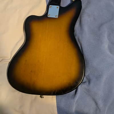 Teisco/Audition 3-Pickup Guitar Vintage 1960s MIJ Sunburst/Mac DeMarco Style image 16