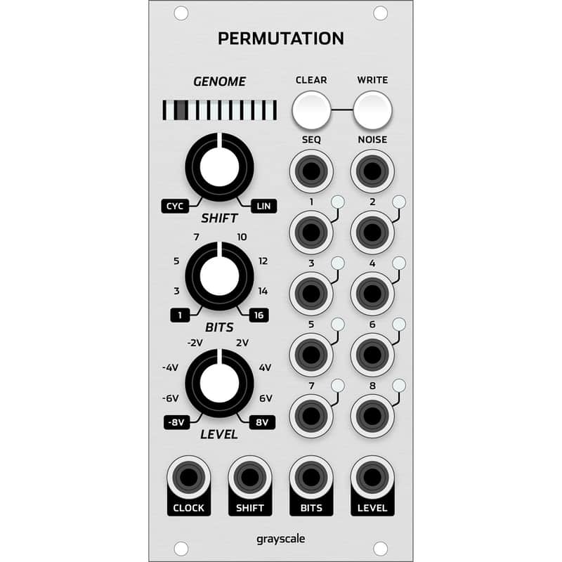 Grayscale Permutation Eurorack Random Looping Sequencer Module (12hp Silver) image 1