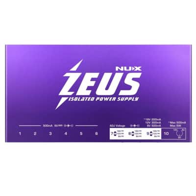 NuX Zeus All-Isolated Power Supply with 10 High Current DC Power for NUX Pedals, Purple image 4