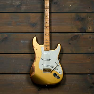 Fender American Original '50s Stratocaster with Maple Fretboard 2019 - Aztec Gold, Relic image 2