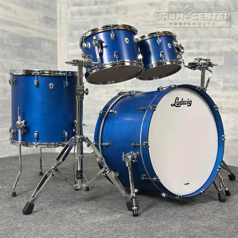 Ludwig Neusonic MOD2 4pc Drum Set Satin Royal Blue image 1