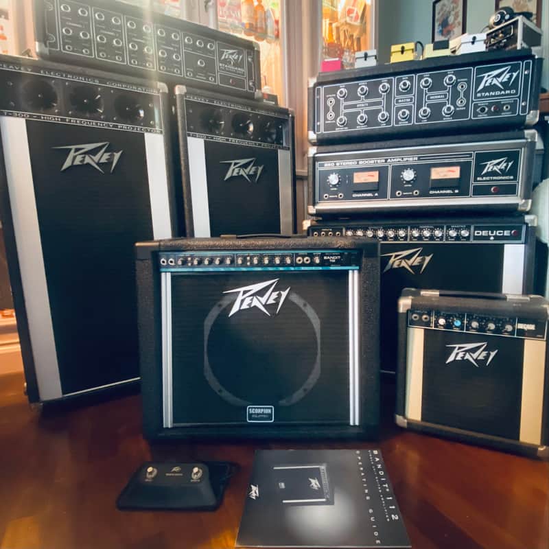 Peavey Bandit 112 Teal stripe Scorpion equipped 80’s image 1