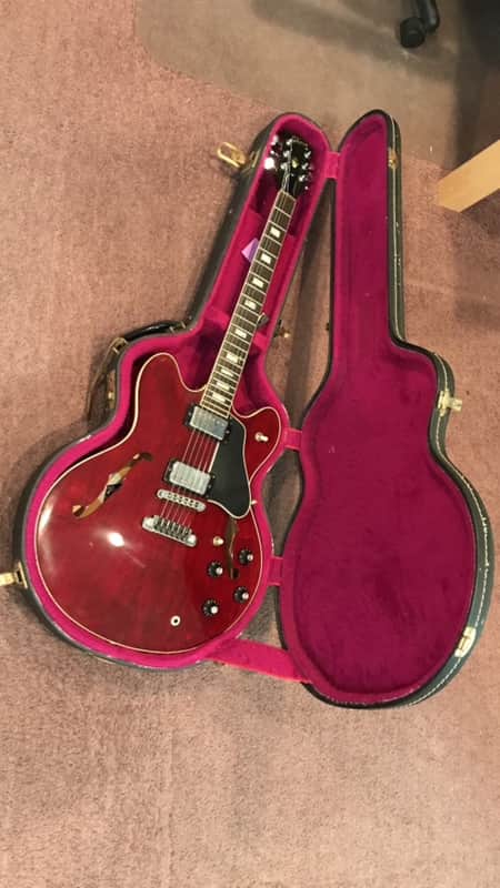 Gibson ES-335 TD 1977 Wine Red w/case image 1