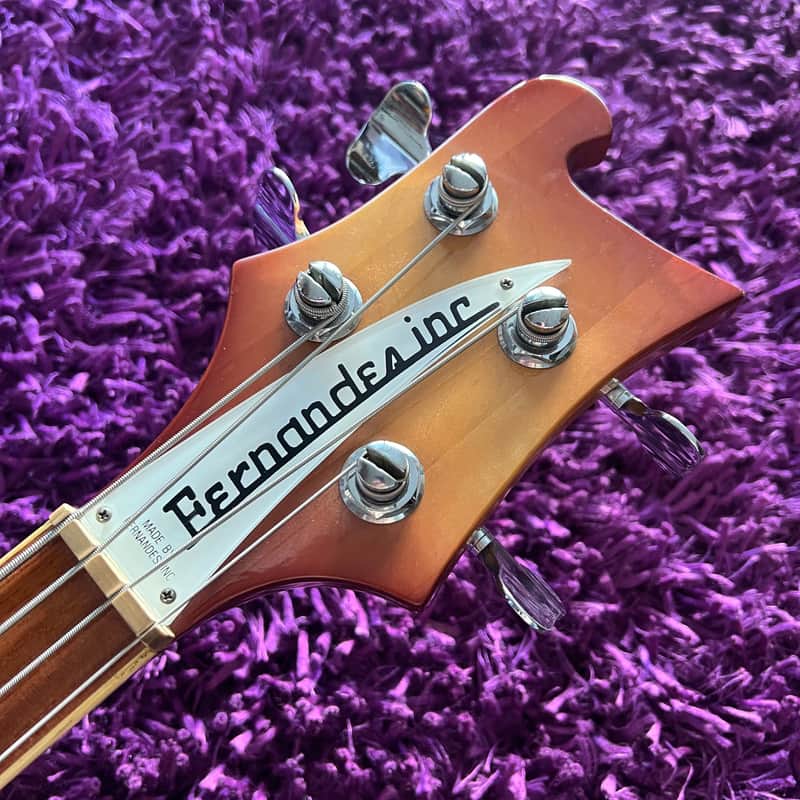 Early 80s Fernandes RB-80 Rickenbacker 4003 Bass Guitar (Tobacco