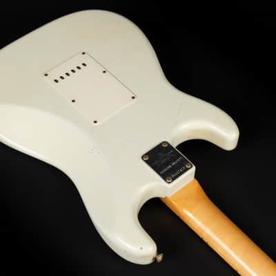 2012 Fender Custom Shop '69 Reissue Stratocaster Relic MN - Olympic White | USA Limited Edition 1 / 30 Reverse Headstock Abigail Ybarra Handwound Pickups Jimi Hendrix Style | CoA OHSC image 15