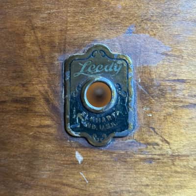 VINTAGE 1940's Leedy Trap Kit in Natural Mahogany - 14x28, 7x11, 9x13 image 2