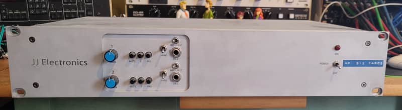 JJ Electronics x 2 API 512 Microphone Mic Pre Preamp Clone Rackmount - with Classic Tamura Transformers image 1