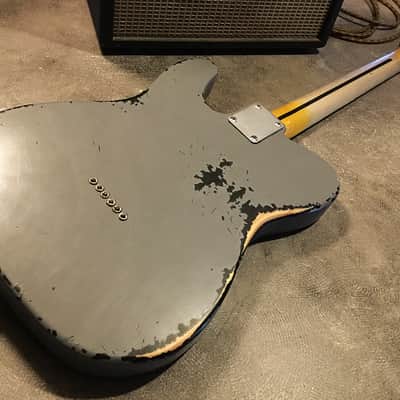 USA Relic Tele Style Electric Guitar Road Worn Grey by Nate's Relic Guitars image 4