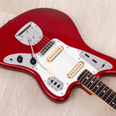 1986 Fender Jaguar '62 Vintage Reissue JG66-75 Candy Apple Red First-Year, Japan MIJ Fujigen image 9