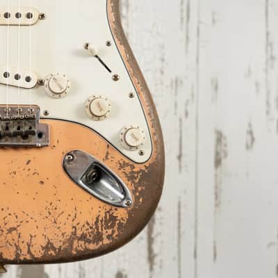 Fender Custom Shop Andy Hicks Master Built 1962 Roasted Stratocaster Ultimate Relic - Shell PInk image 12