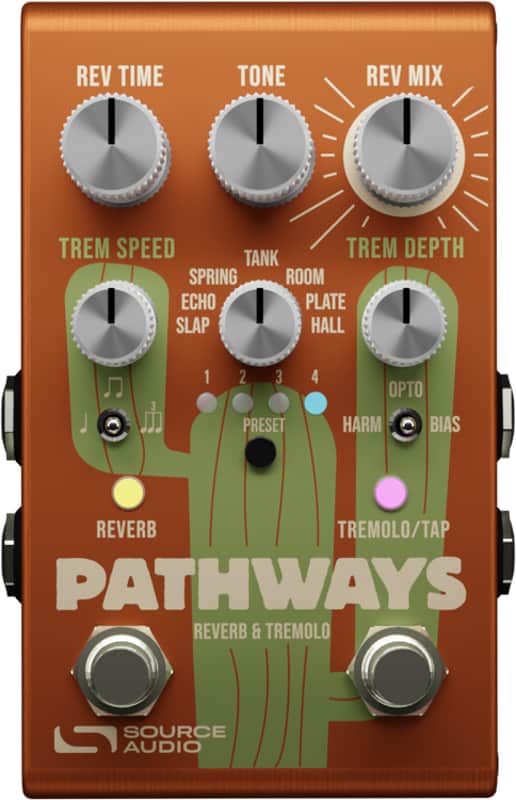 Source Audio Pathways Reverb + Tremolo Pedal image 1