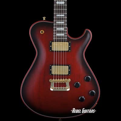 Knaggs Guitars Kenai in Vintage Cherry Smokeburst w/ Red Stained Binding image 1