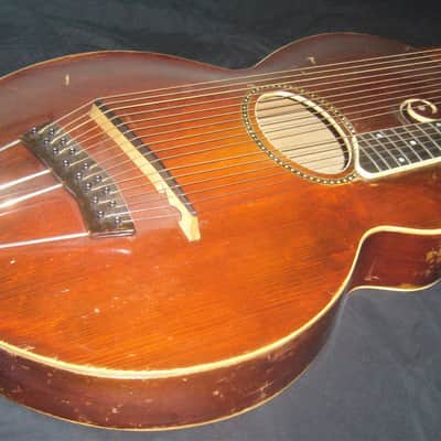 Gibson Model U Harp-Guitar 1916 Cherry Sunburst Kalamazoo, Michigan USA image 3