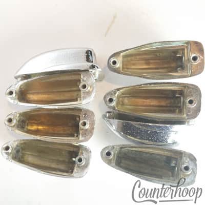 *Slingerland 8x Bass Drum Lug Shells Sound King Niles USA Vintage 60s-70s Chrome image 2